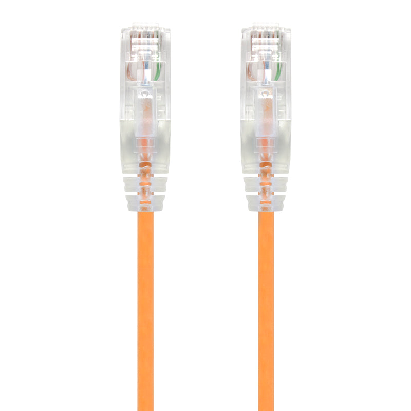 2m Orange Ultra Slim Cat6 Network Cable, UTP, 28AWG