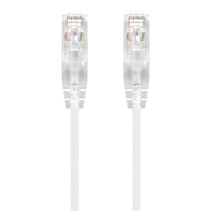 1.5m White Ultra Slim Cat6 Network Cable, UTP, 28AWG