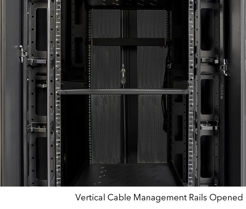 Serveredge 42RU 800mm Wide & 1200mm Deep Fully Assembled Free Standing Server Cabinet