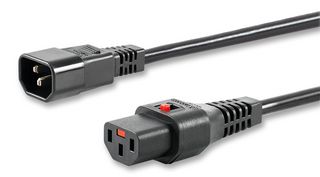 IEC LOCK - IEC C13 to IEC C14 Power Extension Cord - Male to Female