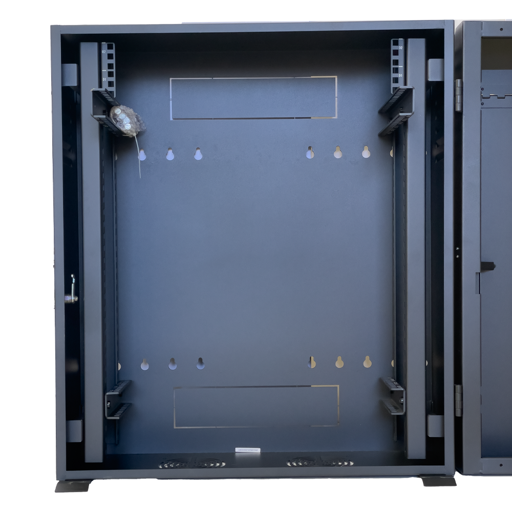 6RU 640mm Wide & 300mm Deep Fully Assembled Vertical Mount Wall Cabinet