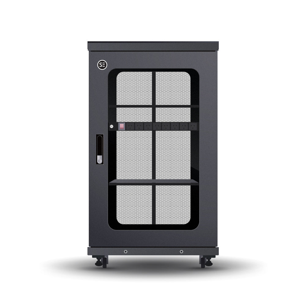 SERVEREDGE 24RU 600MM WIDE & 600MM DEEP FULLY ASSEMBLED FREE STANDING SERVER CABINET