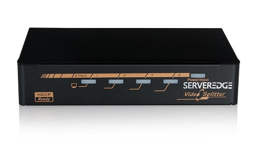 Serveredge 4-Port HDMI Video Splitter with Signal Auto detect & HDCP Compliant