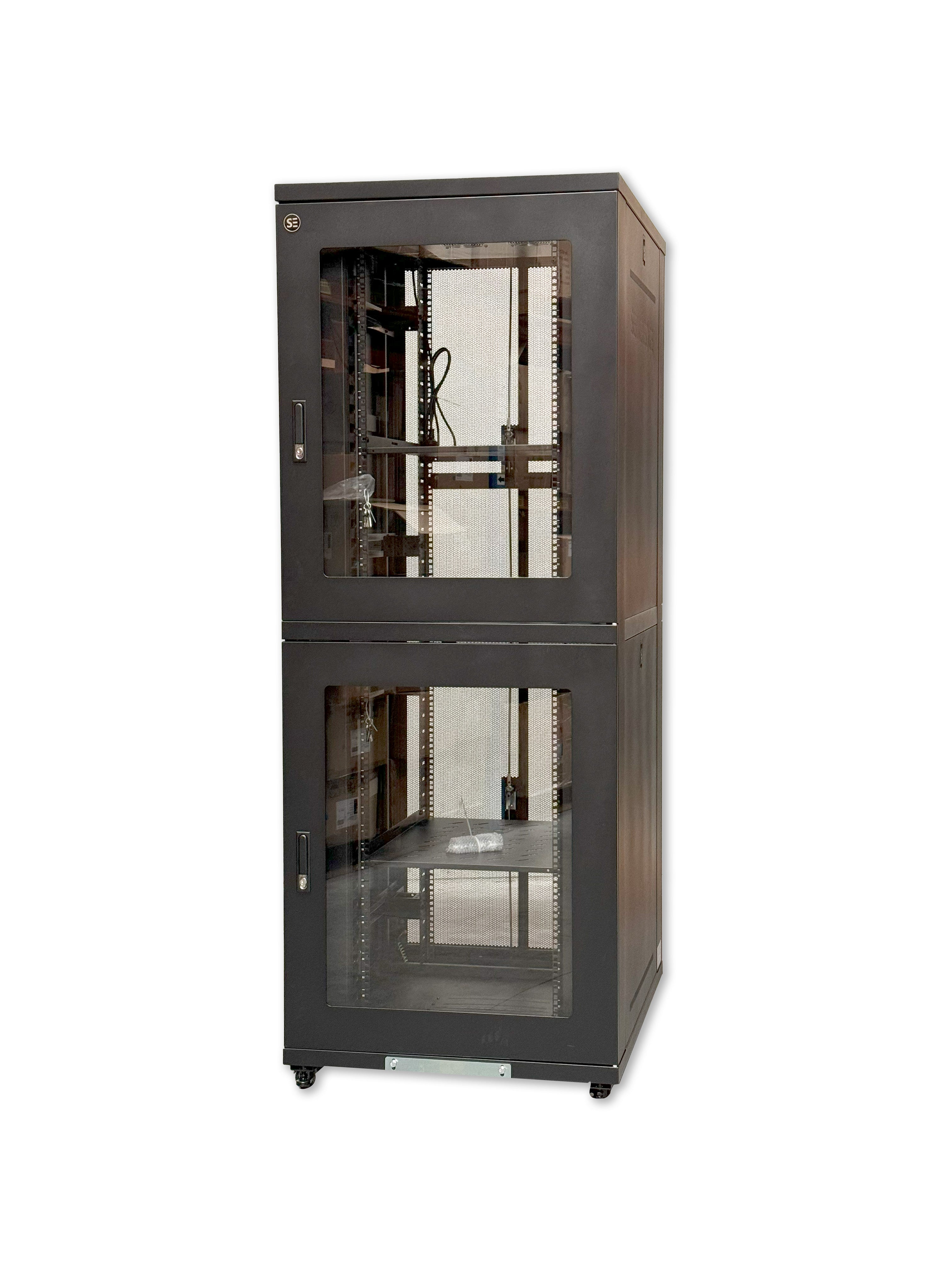 Serveredge 42RU 800W x 1000D 2 Section Co-location Fully Assembled Free Standing Cabinet