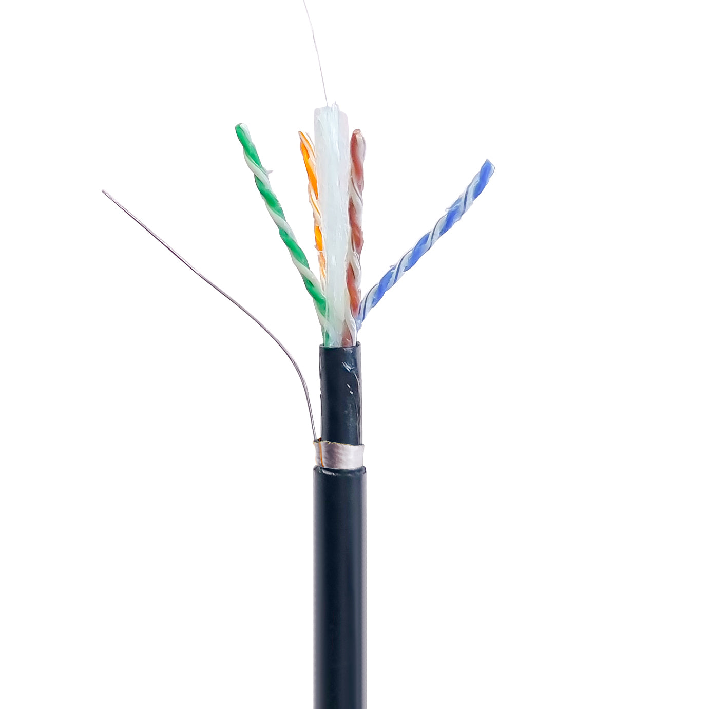 *NEW* CAT6A 305m BLACK FUTP  Shielded Jell Filled Outdoor/Underground Solid Network Cable