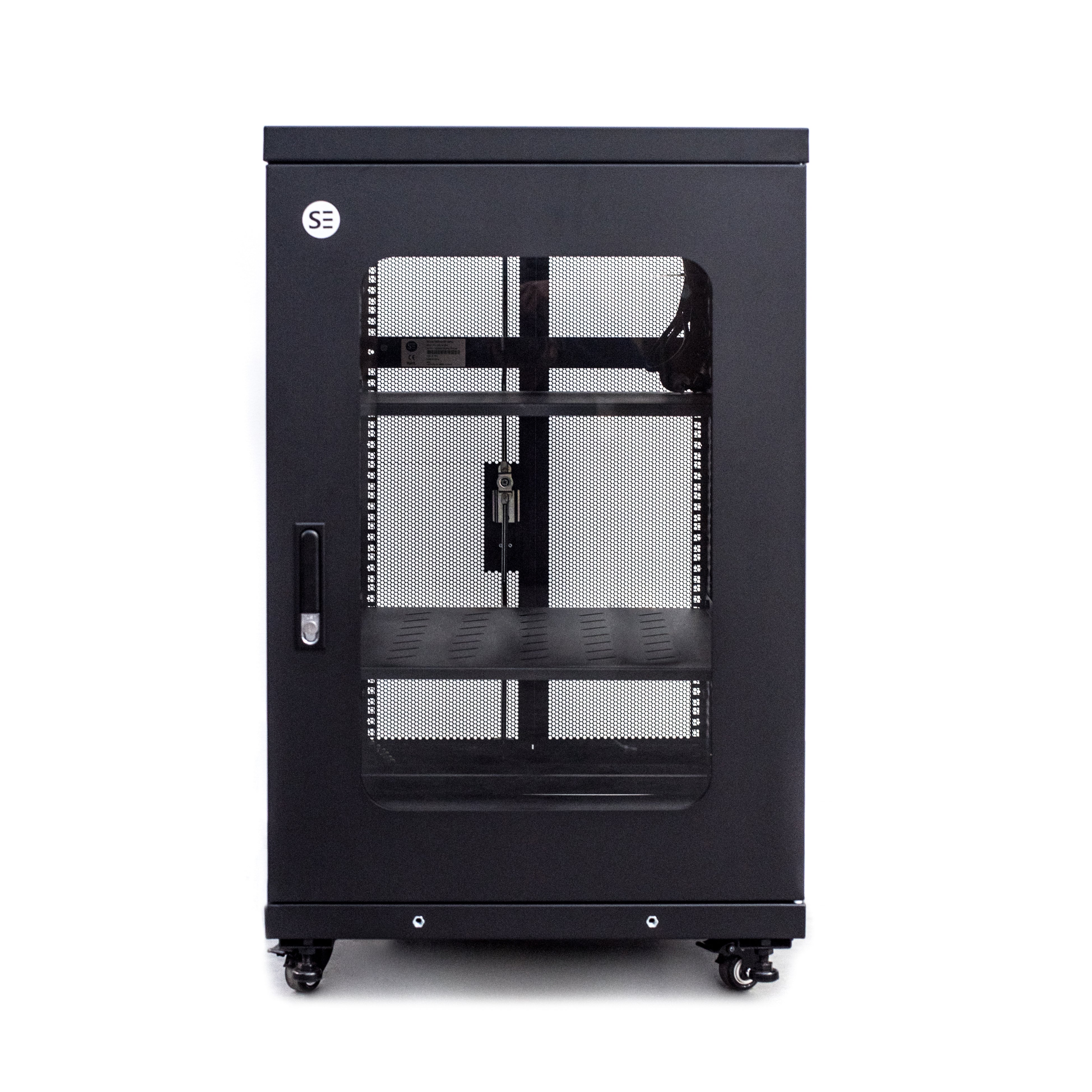 Serveredge 18RU 800mm Wide & 800mm Deep Fully Assembled Free Standing Server Cabinet
