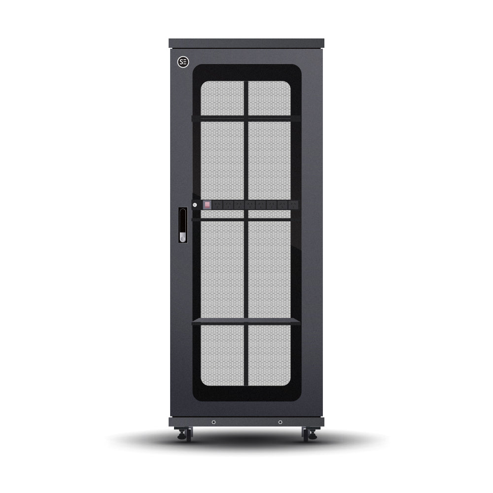 Serveredge 37RU 600mm Wide & 800mm Deep Fully Assembled Free Standing Server Cabinet