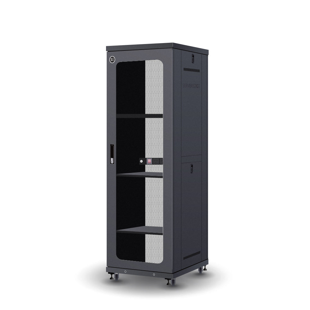 Serveredge 37RU 600mm Wide & 800mm Deep Fully Assembled Free Standing Server Cabinet