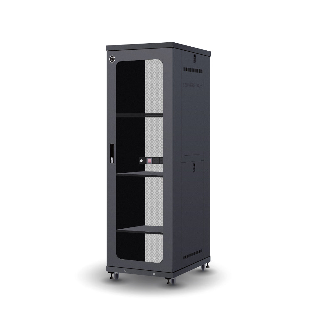 Serveredge 37RU 600mm Wide & 1000mm Deep Fully Assembled Free Standing Server Cabinet