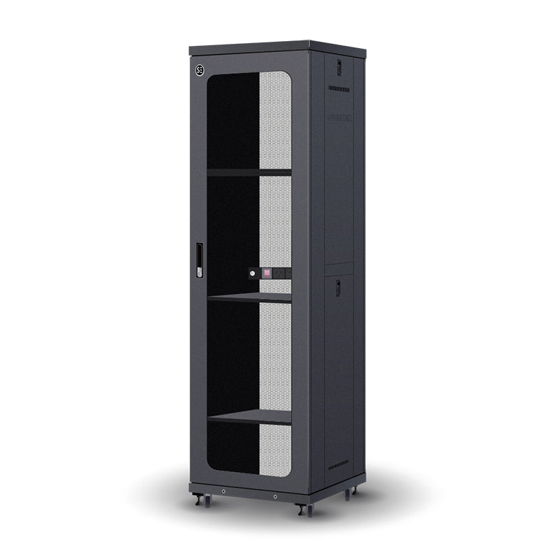 Serveredge 42RU 600mm Wide & 600mm Deep Fully Assembled Free Standing Server Cabinet