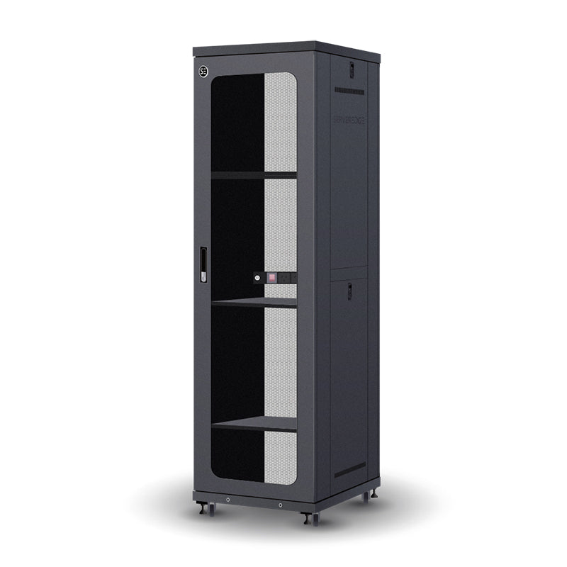 Serveredge 42RU 600mm Wide & 800mm Deep Fully Assembled Free Standing Server Cabinet