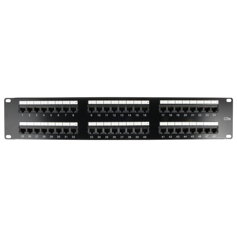 48 Port 2RU CAT5e Patch Panel