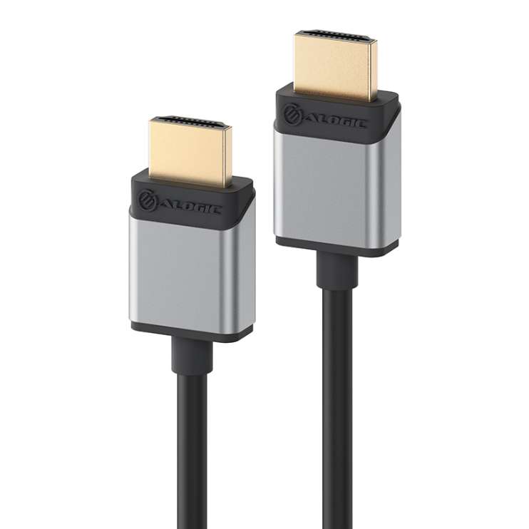 Slim Super Ultra 8K HDMI (Male) to HDMI (Male) Cable ‚Äì Space Grey - 2m