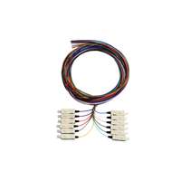 LC Pigtail OM3 SX 2 Metre - 12 Colour