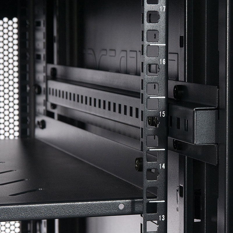 Assembled Server Rack Serveredge 22RU 600mm Wide & 800mm Deep Fully Assembled Free Standing