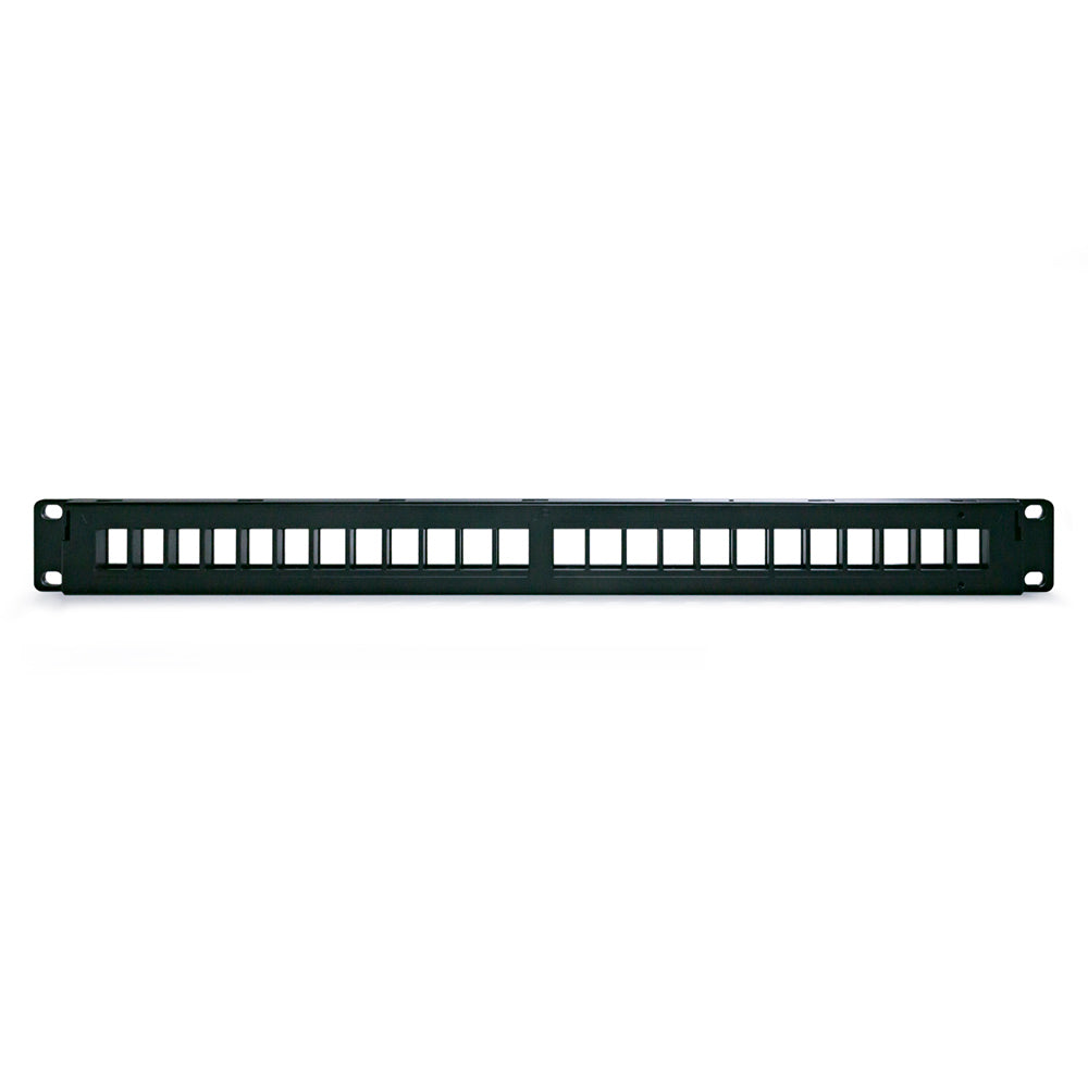 Serveredge 24 Port Patch Panel 1RU, UTP Shielded and Serveredge Universal Cat6A, STP, RJ45 Modular Keystone Jack KIT