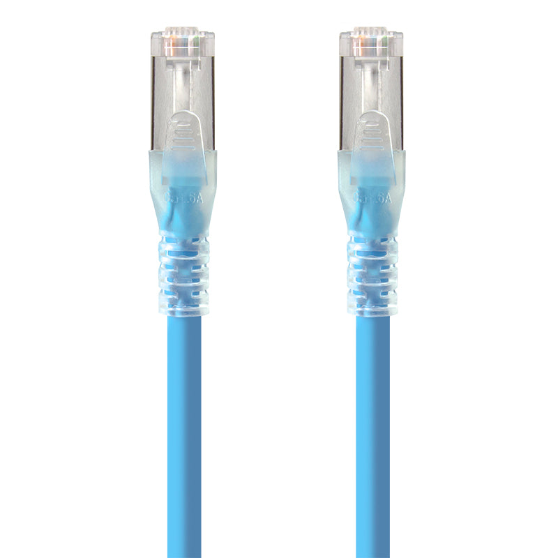 15m Blue 10GbE Shielded CAT6A LSZH Network Cable