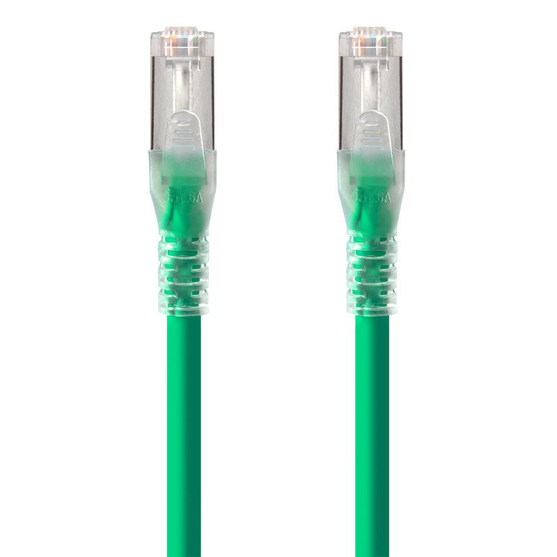 0.3m Green 10GBE Shielded CAT6A LSZH Network Cable