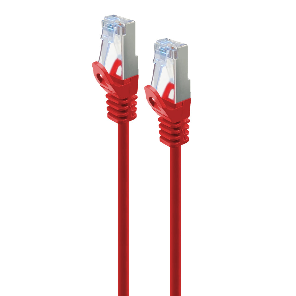 Serveredge 0.3m Red CAT6A Slim S/FTP Network Cable