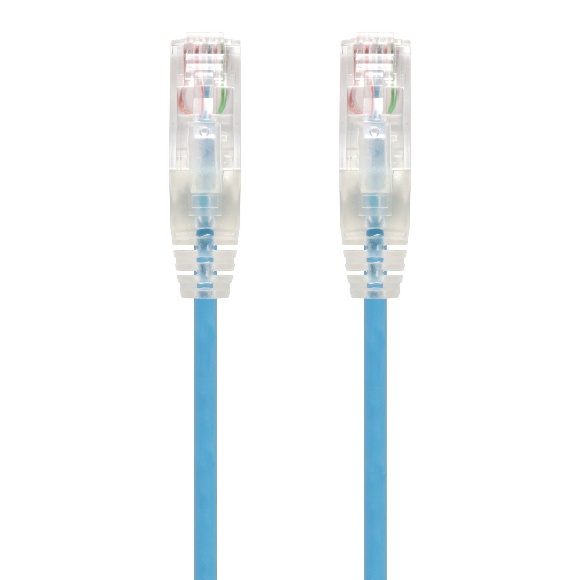 0.50m Blue Ultra Slim Cat6 Network Cable, UTP, 28AWG