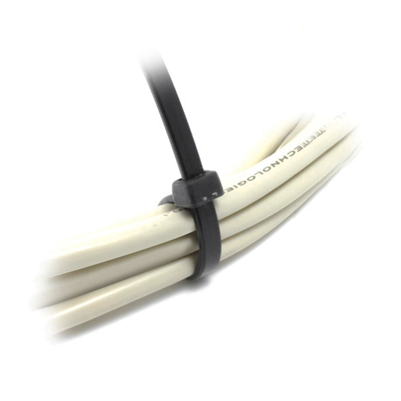 Nylon Cable Tie BLACK (UV Rated) 200mm X 4.8mm - (Bag of 100)