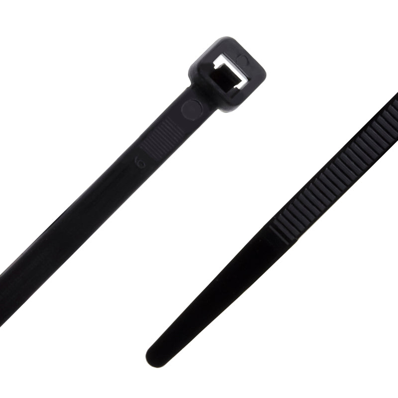 Nylon Cable Tie Black (UV Rated) 300mm X 4.8mm - (Bag of 100)