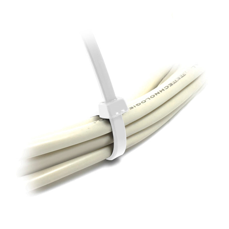 Nylon Cable Tie WHITE 200mm X 2.5mm - (Bag of 100)