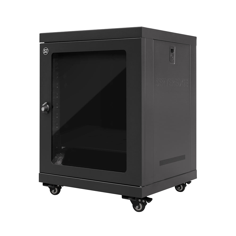 Serveredge 12RU 600mm Wide & 450mm Deep Fully Assembled Free Standing Server Cabinet