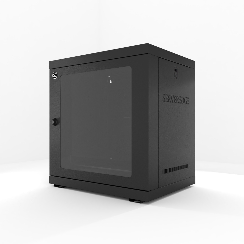 Serveredge 12RU 600mm Wide & 450mm Deep Fully Assembled Wall Mount Server Cabinet