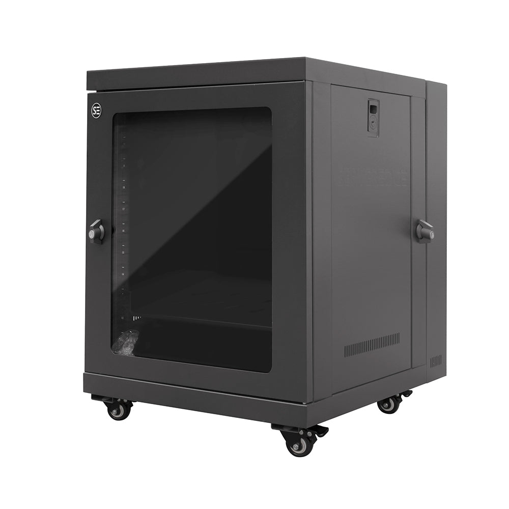 12RU 600mm Wide & 550mm Deep Fully Assembled Free Standing Swing Door Server Cabinet