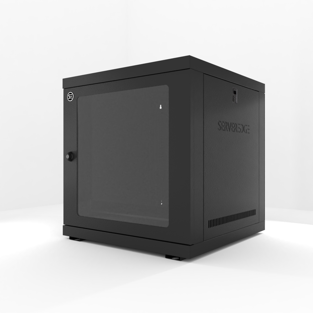 Serveredge 12RU 600mm Wide & 600mm Deep Fully Assembled Wall Mount Server Cabinet