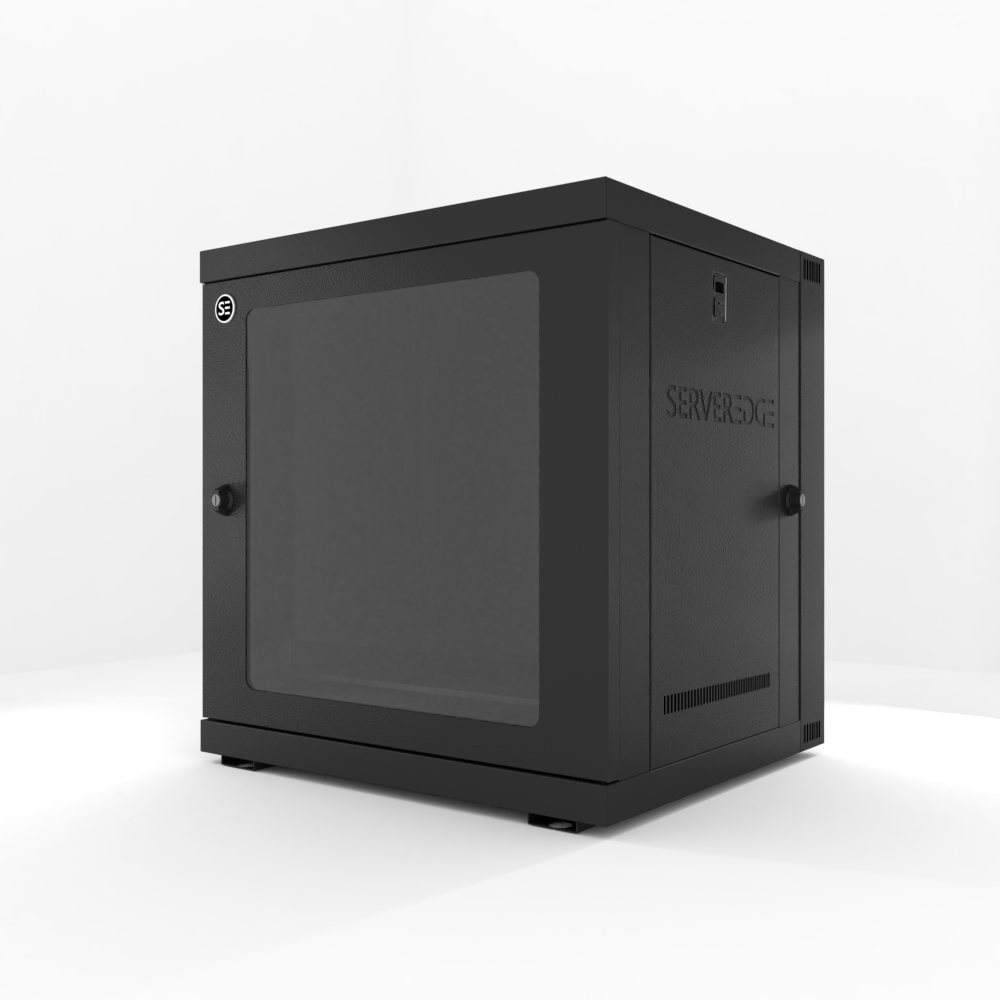 12RU 600mm Wide & 550mm Deep Fully Assembled Swing Frame Hinged Wall Mount Cabinet