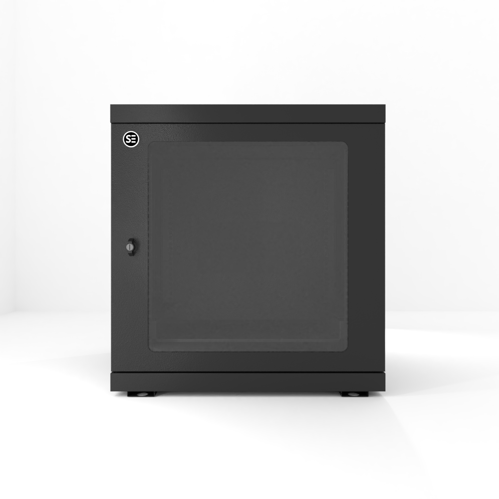 12RU 600mm Wide & 550mm Deep Fully Assembled Swing Frame Hinged Wall Mount Cabinet