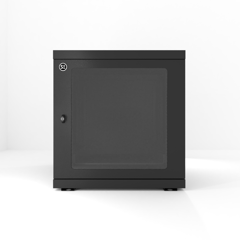 12RU 600mm Wide & 700mm Deep Fully Assembled Swing Frame Hinged Wall Mount Cabinet
