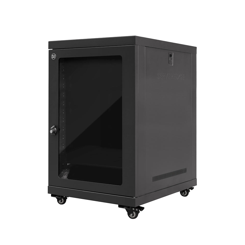 Serveredge 15RU 600mm Wide & 600mm Deep Fully Assembled Free Standing Server Cabinet