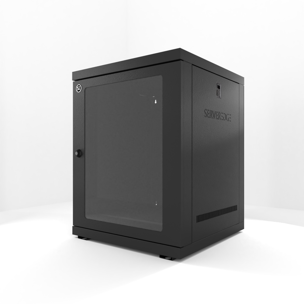 Serveredge 15RU 600mm Wide & 600mm Deep Fully Assembled Wall Mount Server Cabinet