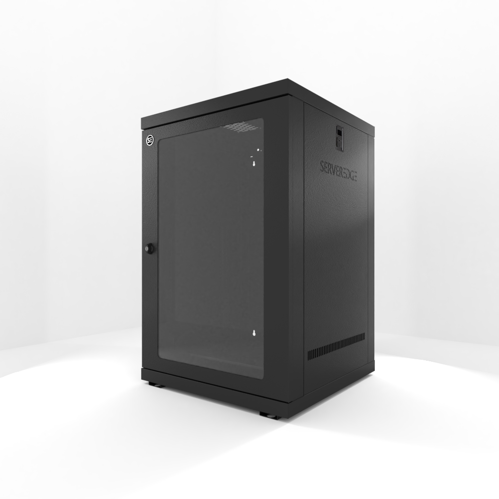 Serveredge 18RU 600mm Wide & 600mm Deep Fully Assembled Wall Mount Server Cabinet