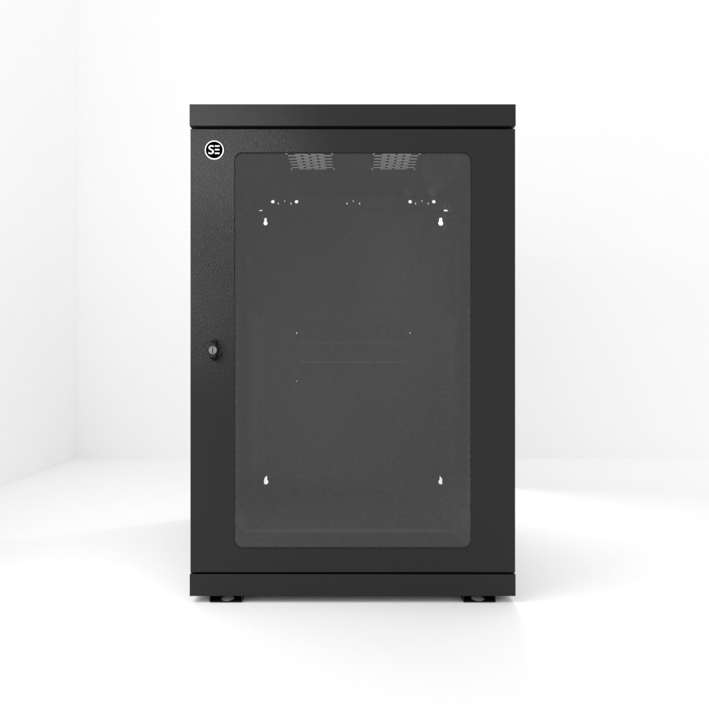 Serveredge 18RU 600mm Wide & 600mm Deep Fully Assembled Wall Mount Server Cabinet