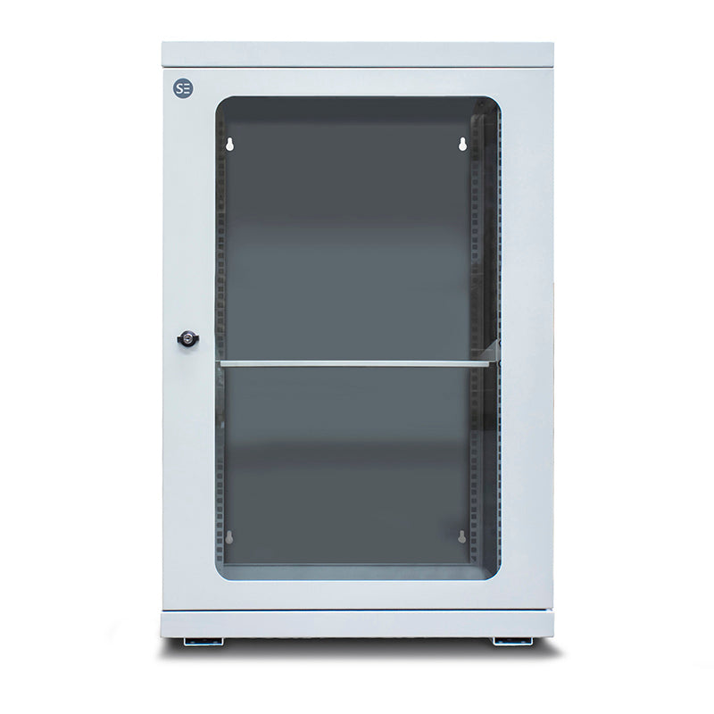 18RU 600mm Wide & 700mm Deep Fully Assembled Swing Frame Hinged Wall Mount Cabinet - Light gray