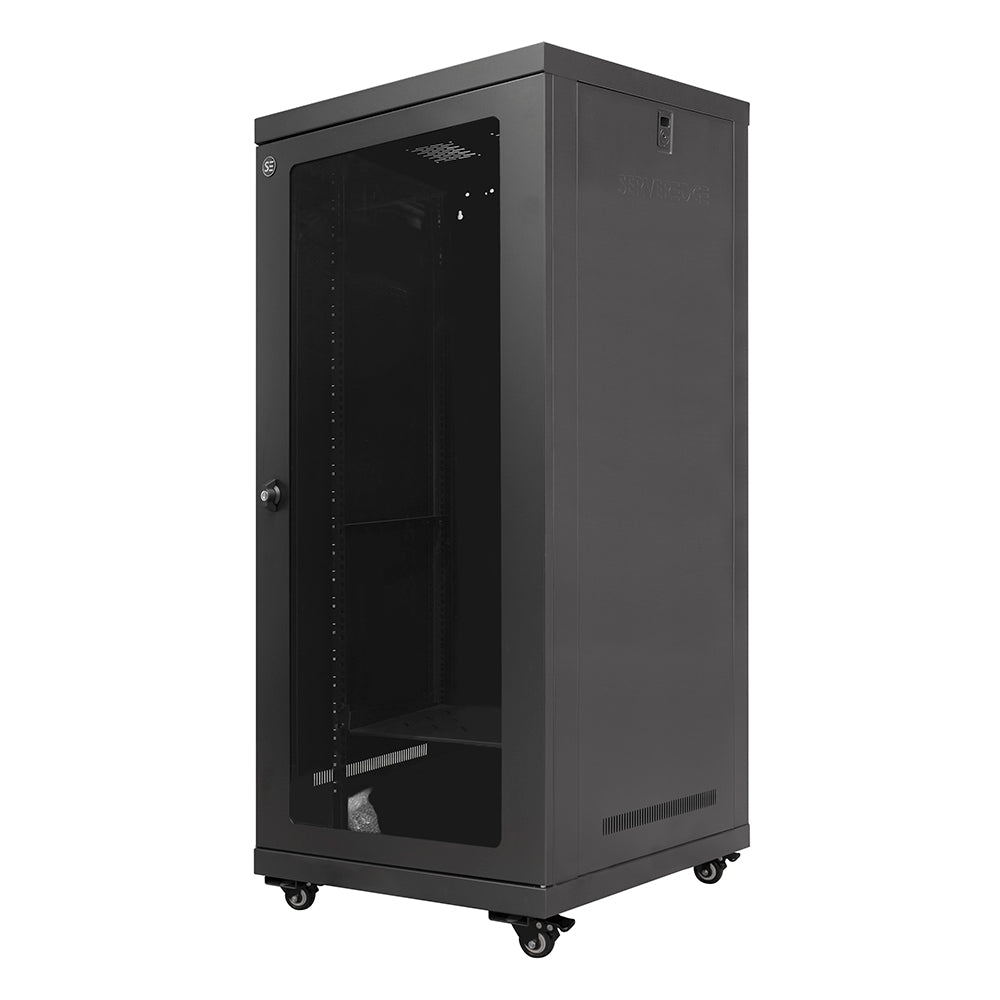 Serveredge 24RU 600mm Wide & 600mm Deep Fully Assembled Free Standing Server Cabinet