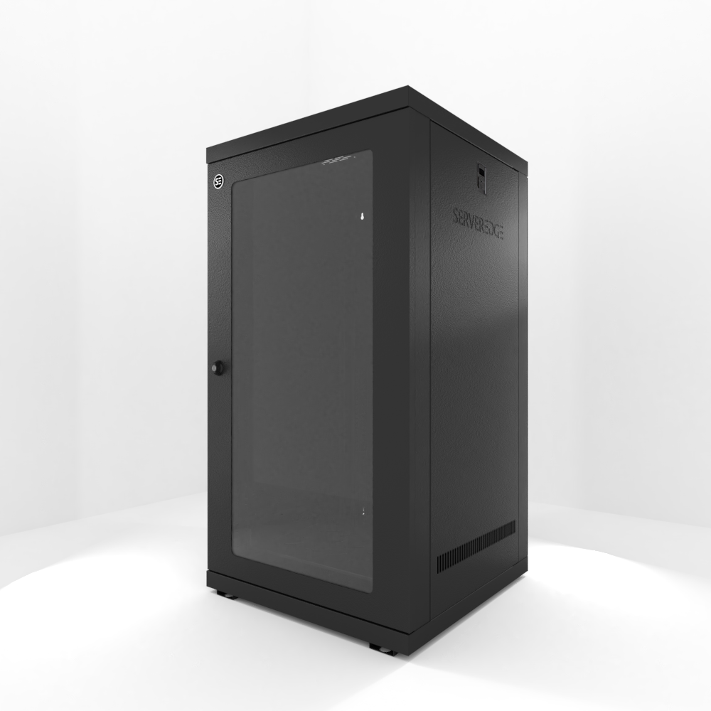 Serveredge 24RU 600mm Wide & 600mm Deep Fully Assembled Wall Mount Server Cabinet