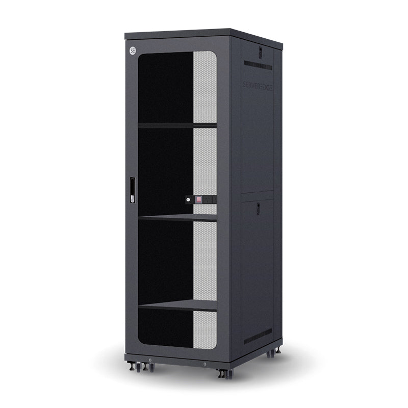 Serveredge 42RU 800mm Wide & 1200mm Deep Fully Assembled Free Standing Server Cabinet