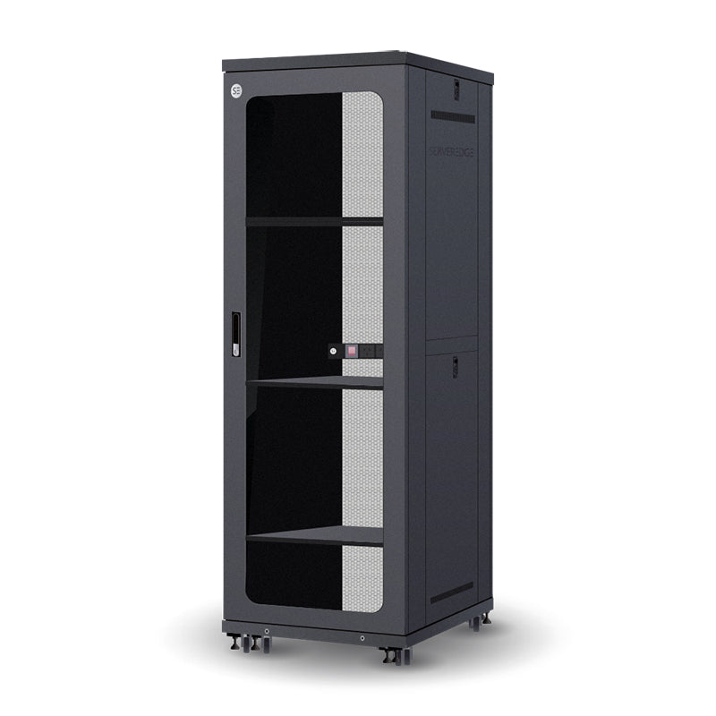 Serveredge 42RU 800mm Wide & 1000mm Deep Fully Assembled Free Standing Server Cabinet