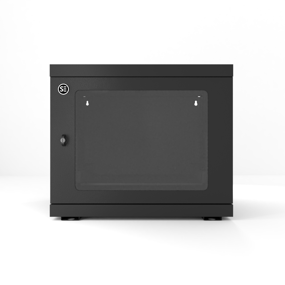 9RU 600mm Wide & 550mm Deep Fully Assembled Swing Frame Hinged Wall Mount Server Cabinet