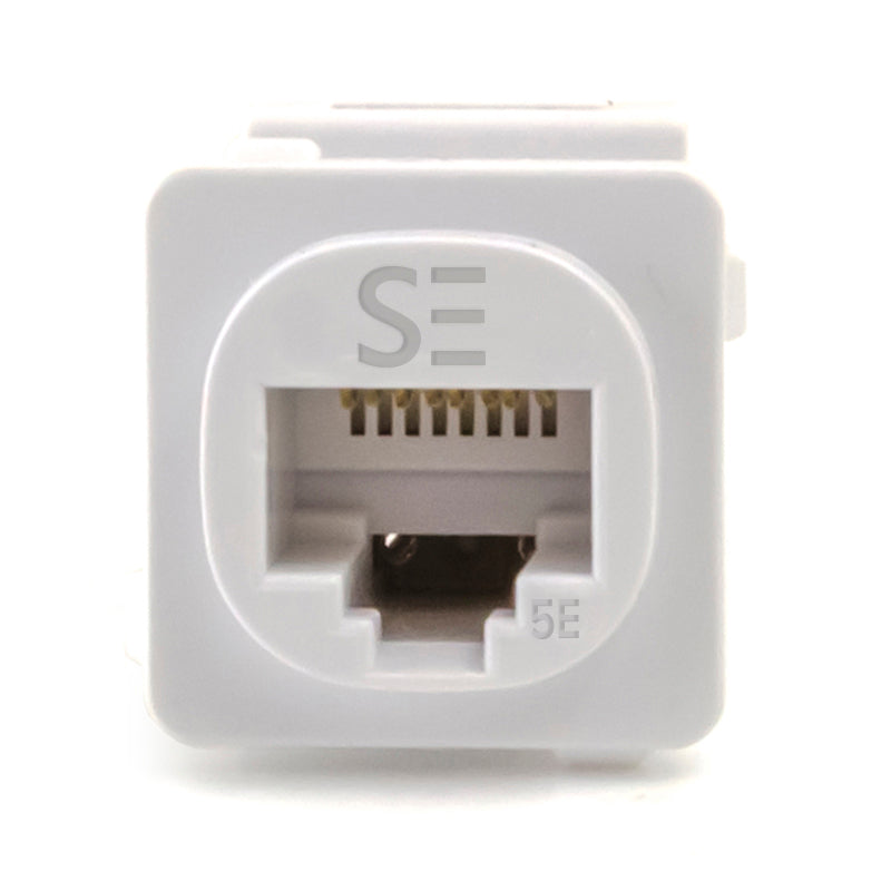 Serveredge Cat5e, UTP, RJ45 Australian Style Jack - White - Pack of 10