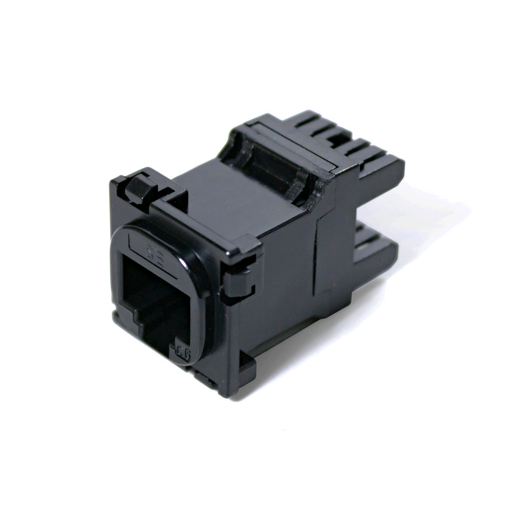 Australia Rj45 Serveredge Cat6, UTP, RJ45 Australian Style Jack - Black- Pack of 10