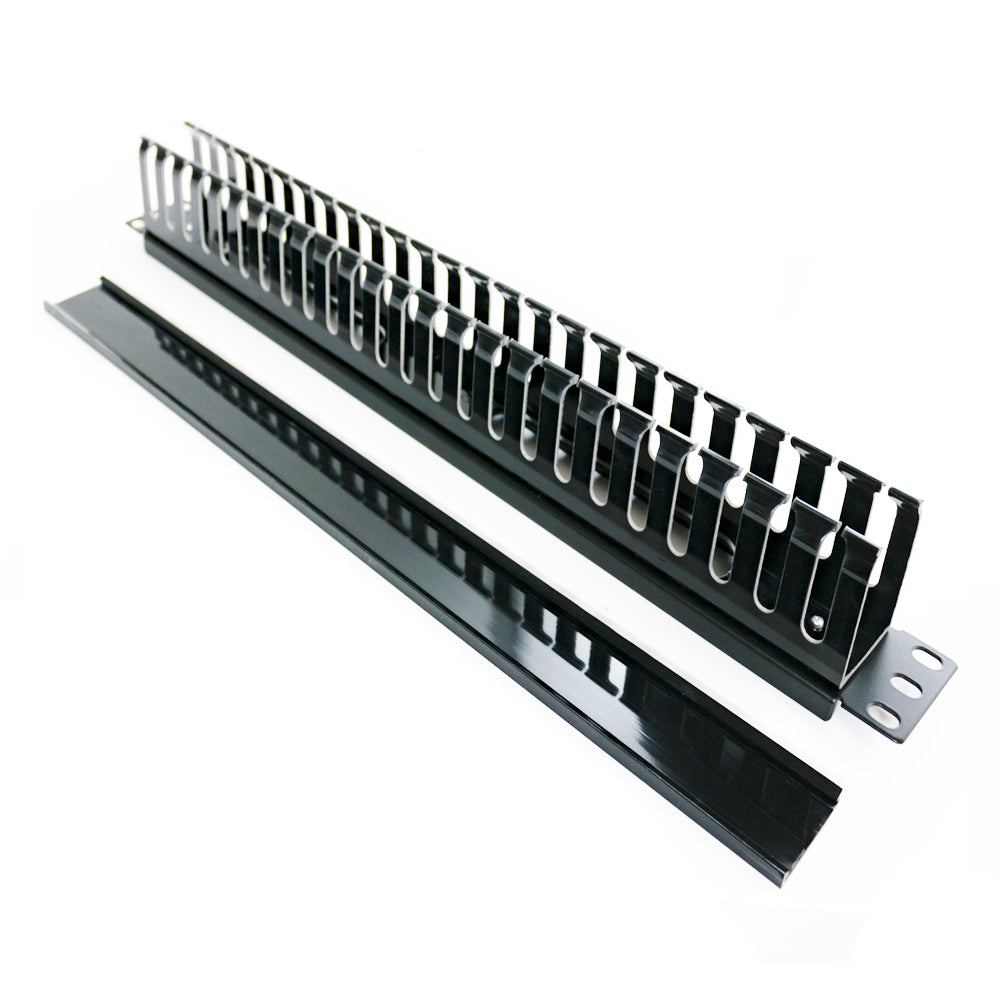 Serveredge 1RU Horizontal 24 SLOTS Plastic Cable Management Rail