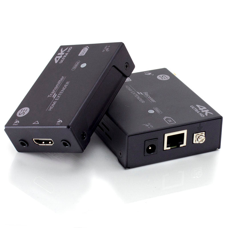 4K2K HDMI HDBaseT Extender Kit (Tx/Rx) with Bi-directional IR - 70m