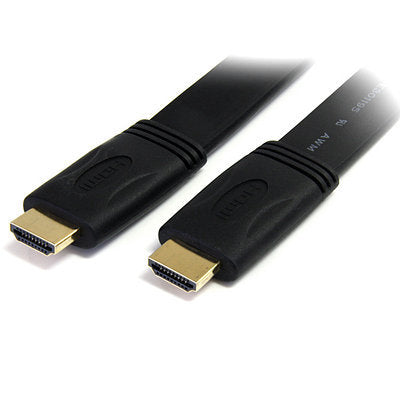 1m FLAT High Speed HDMI with Ethernet Cable - Male to Male