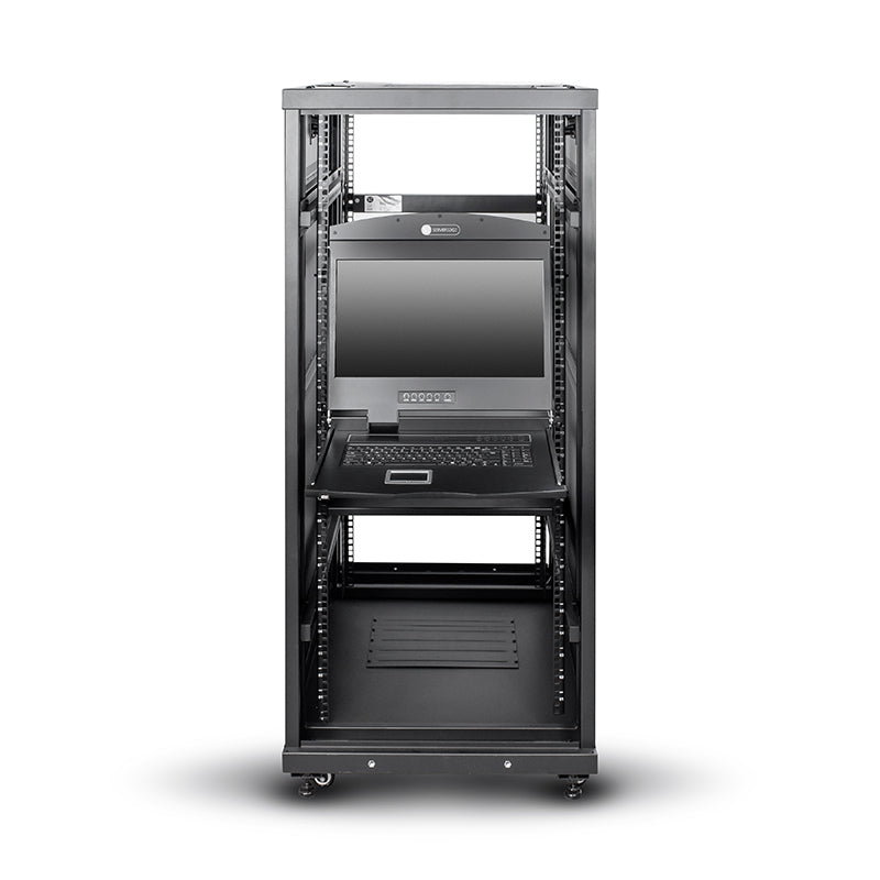 19" LCD KVM Console Rack Drawer - Single Port KVM USB/PS2/VGA